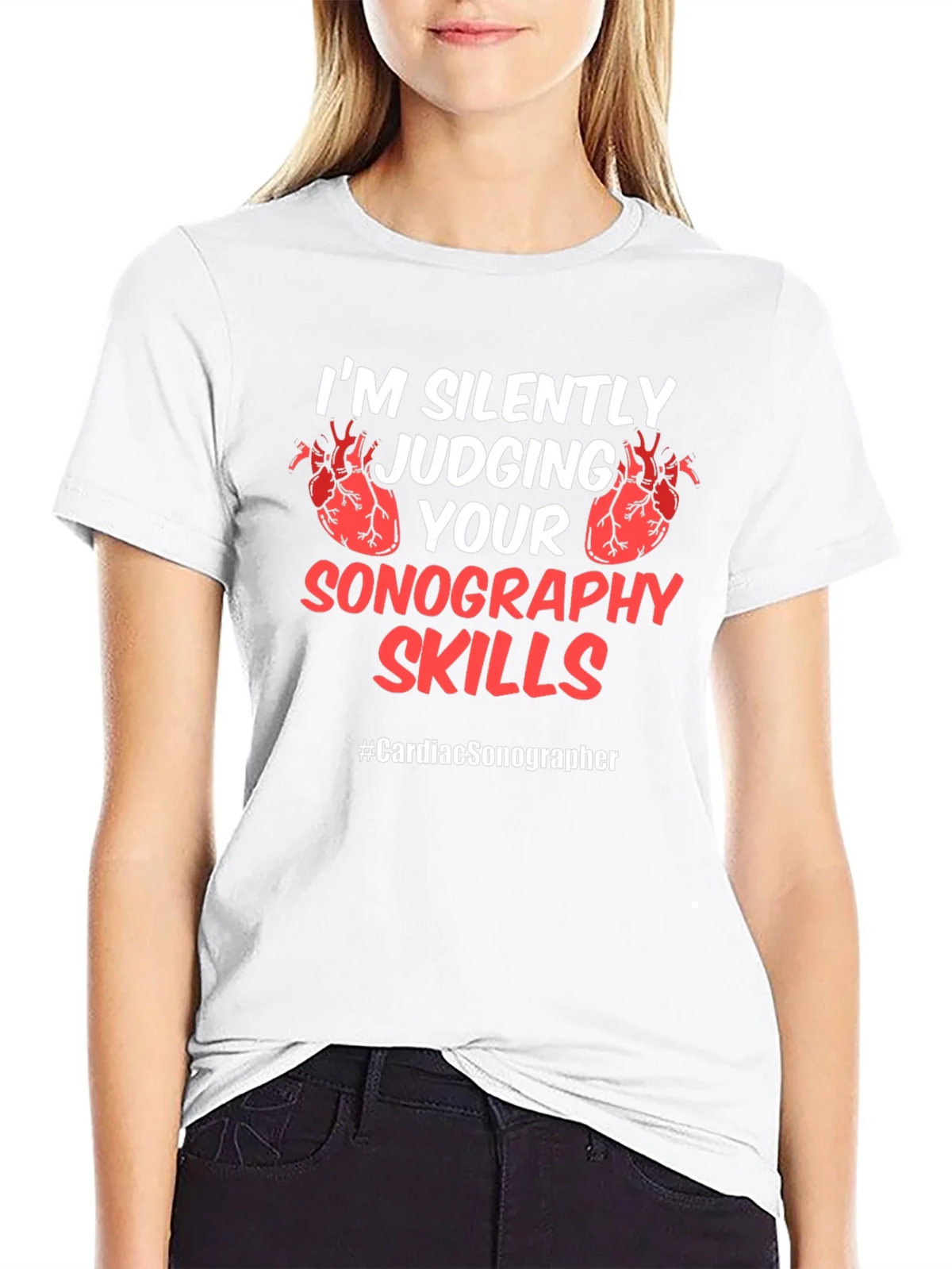 Cardiac Sonographer Novelty T-Shirt product image 8