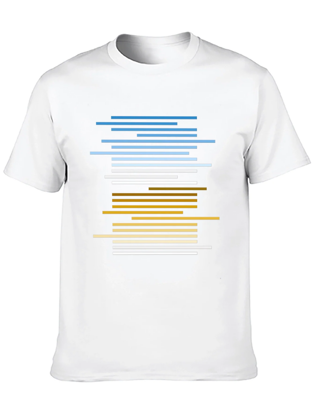 Abstract Striped Graphic Tee - Casual Black T-Shirt product image 9