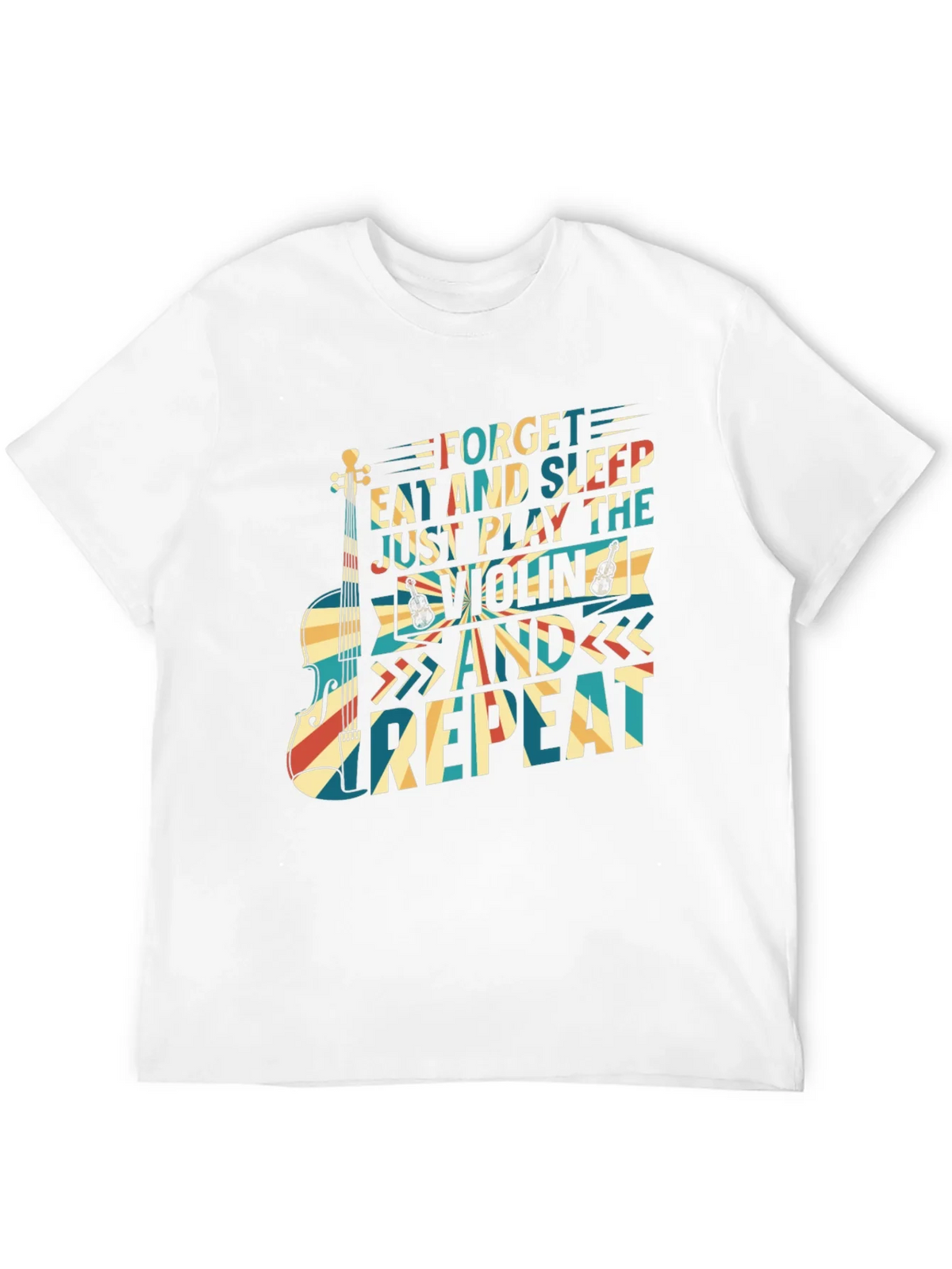 Violin Player T-Shirt Forget Eat Sleep Just Play Repeat product image 5