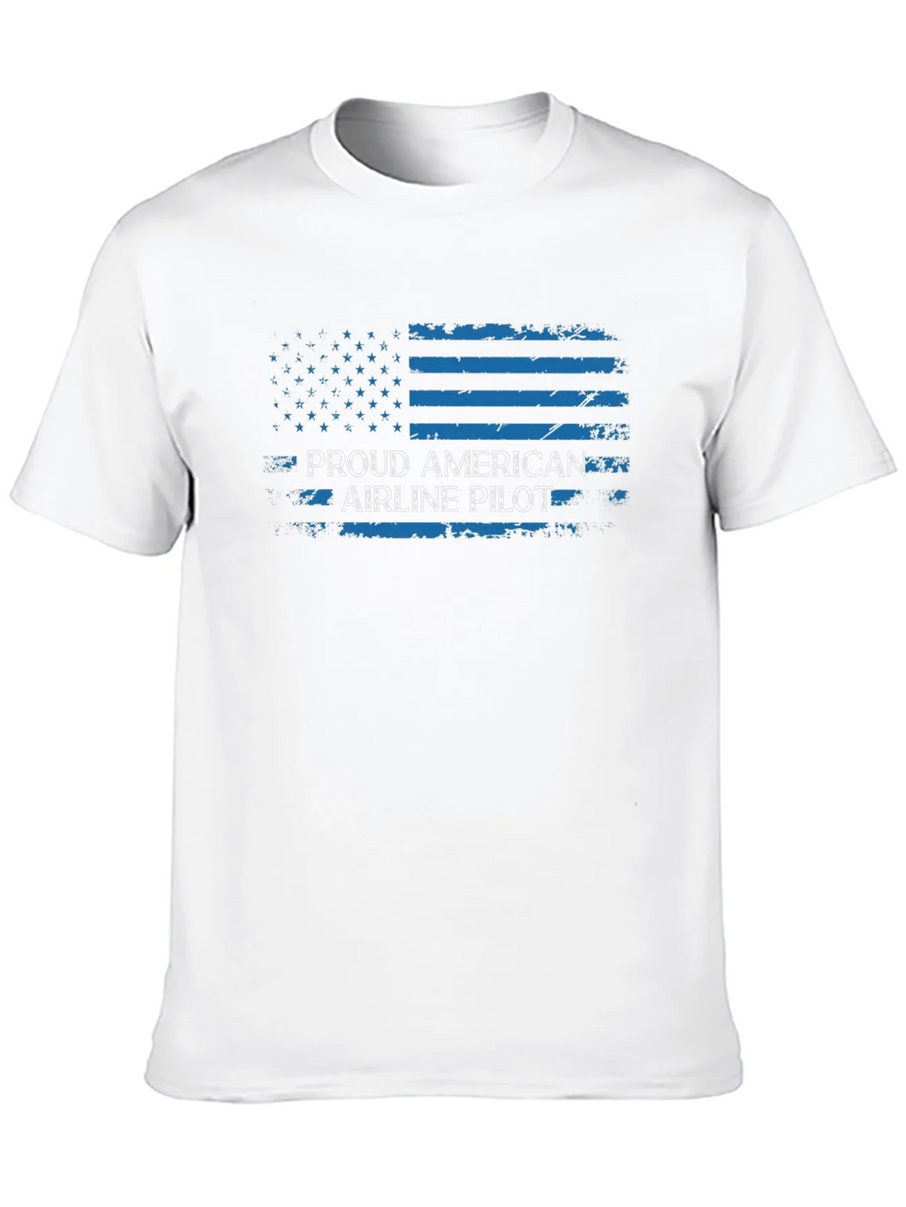 Proud American Airline Pilot Black T-Shirt product image 3