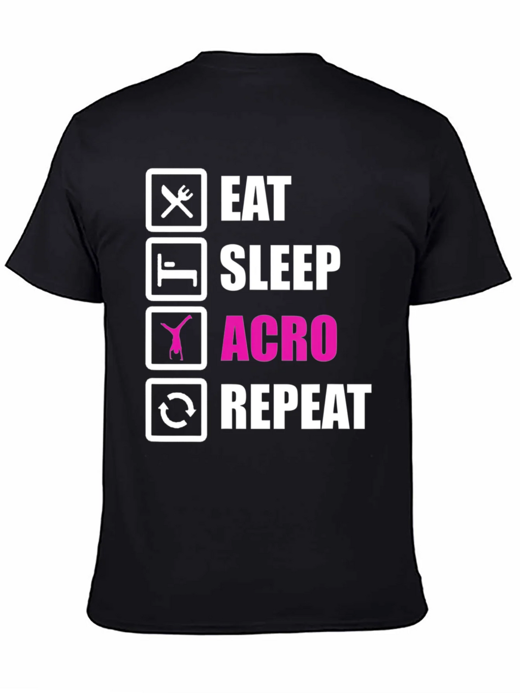 Eat Sleep Acro Repeat T-Shirt product image 2