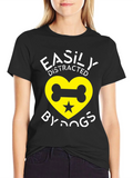 Easily Distracted By Dogs Graphic T-Shirt product image 1