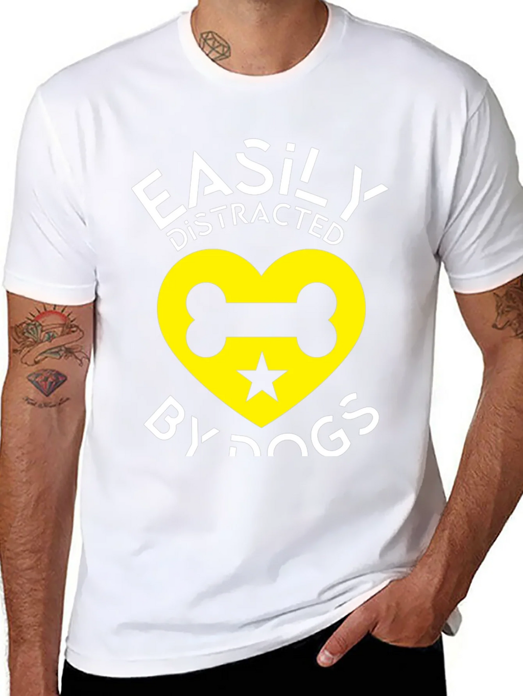 Easily Distracted By Dogs Graphic T-Shirt product image 6