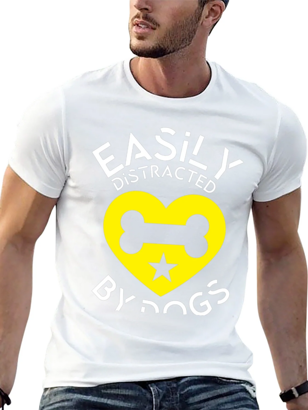 Easily Distracted By Dogs Graphic T-Shirt product image 10