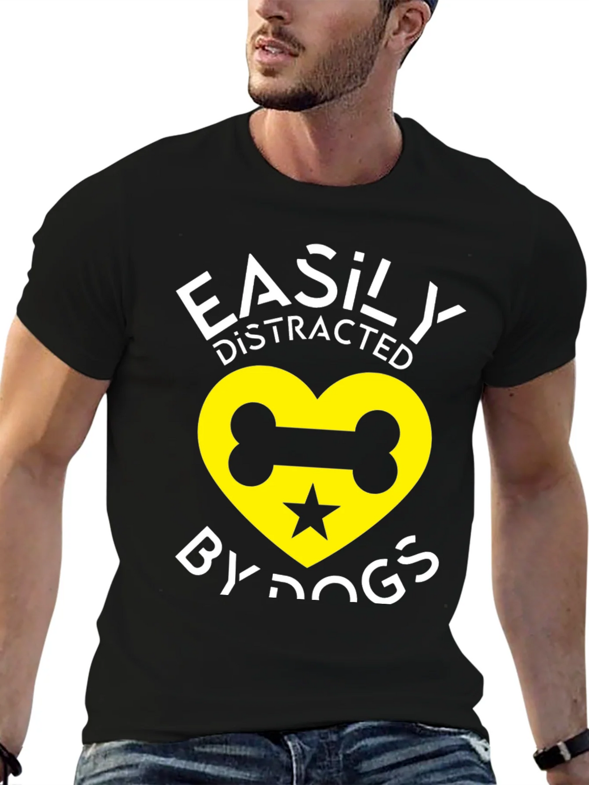 Easily Distracted By Dogs Graphic T-Shirt product image 5
