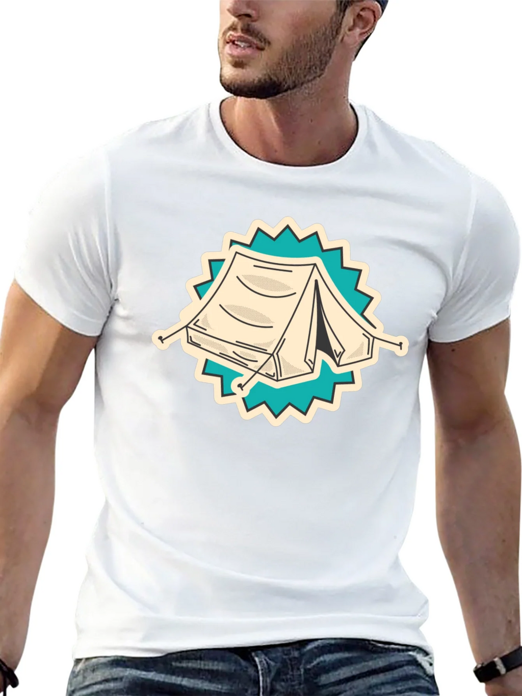 Camping Tent Graphic Tee - Adventure Ready Shirt product image 12
