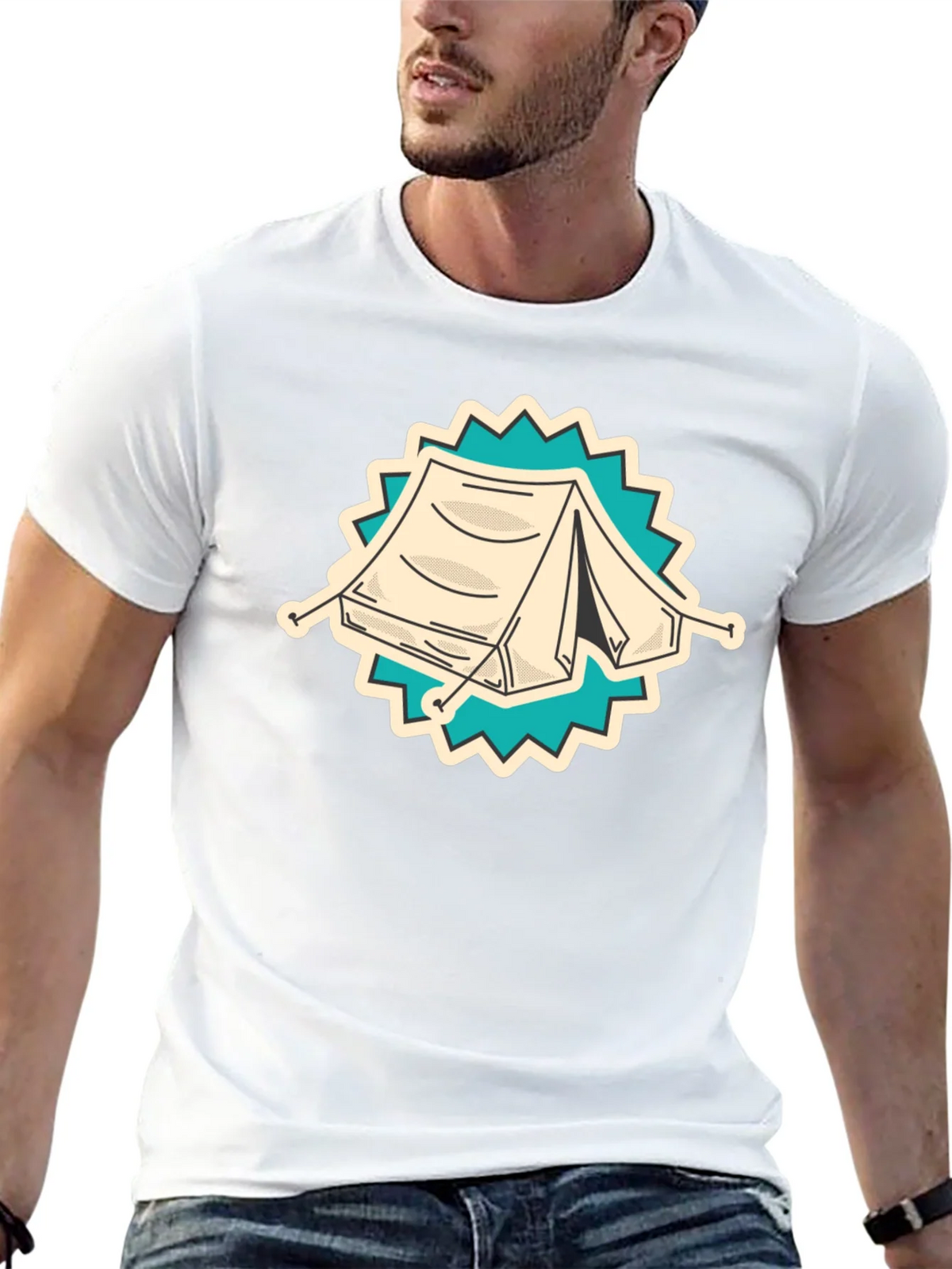Camping Tent Graphic Tee - Adventure Ready Shirt product image 12