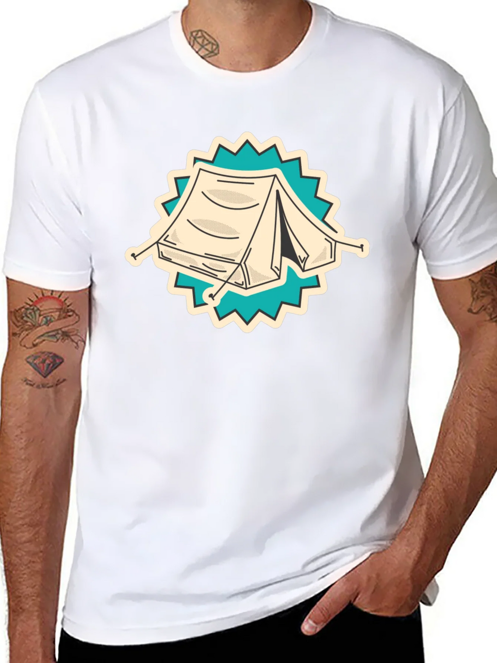 Camping Tent Graphic Tee - Adventure Ready Shirt product image 7