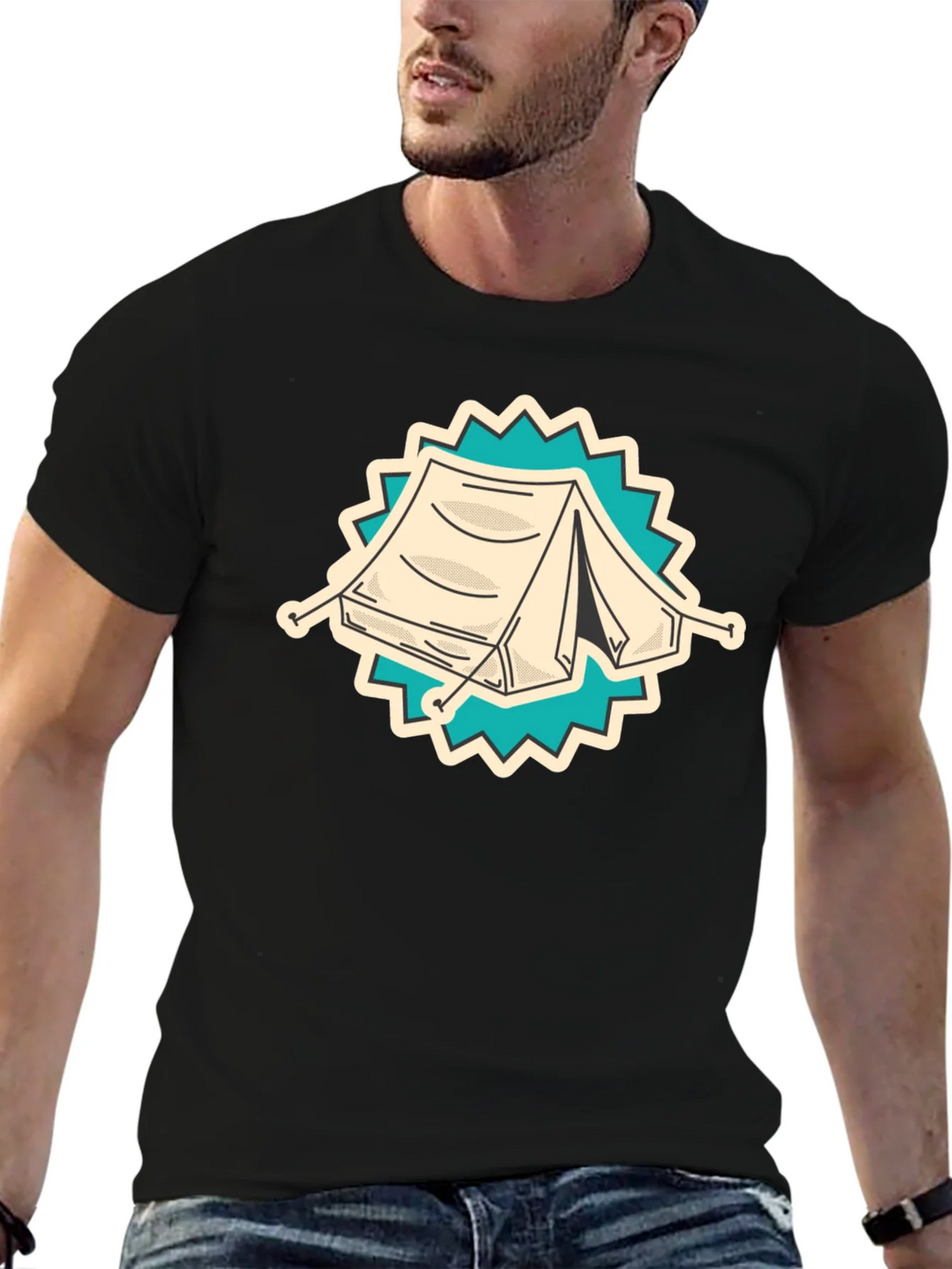 Camping Tent Graphic Tee - Adventure Ready Shirt product image 6