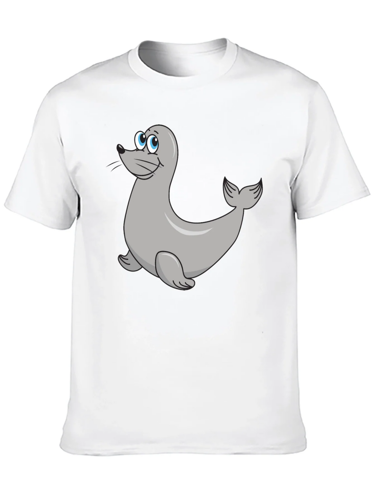Seal Cartoon Black T-Shirt product image 9