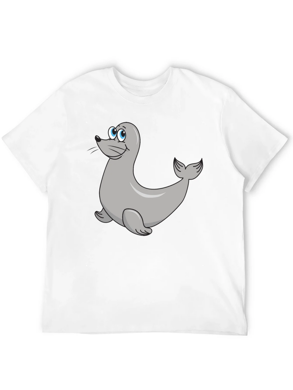Seal Cartoon Black T-Shirt product image 11