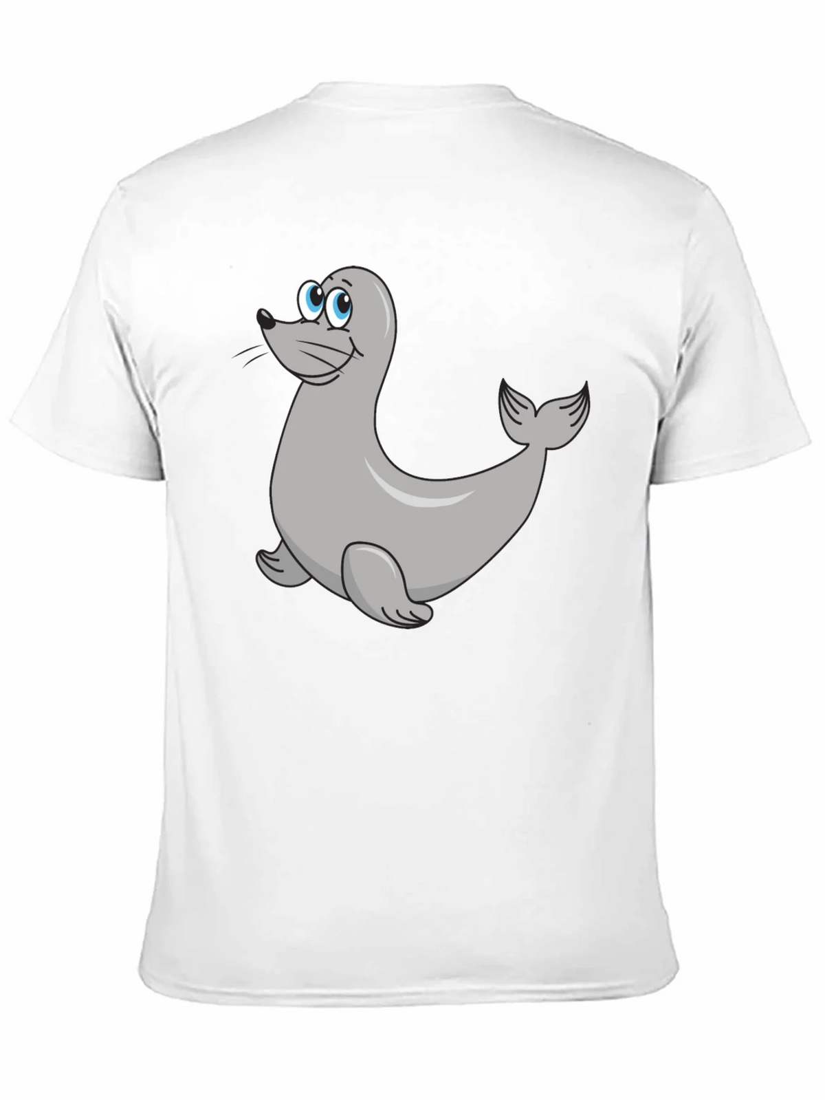 Seal Cartoon Black T-Shirt product image 10