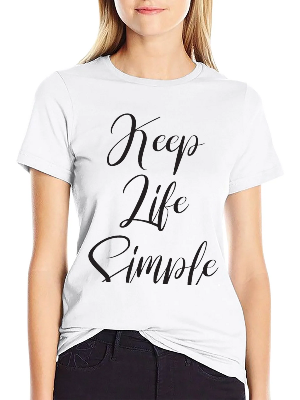 Keep Life Simple Black T-Shirt product image 8