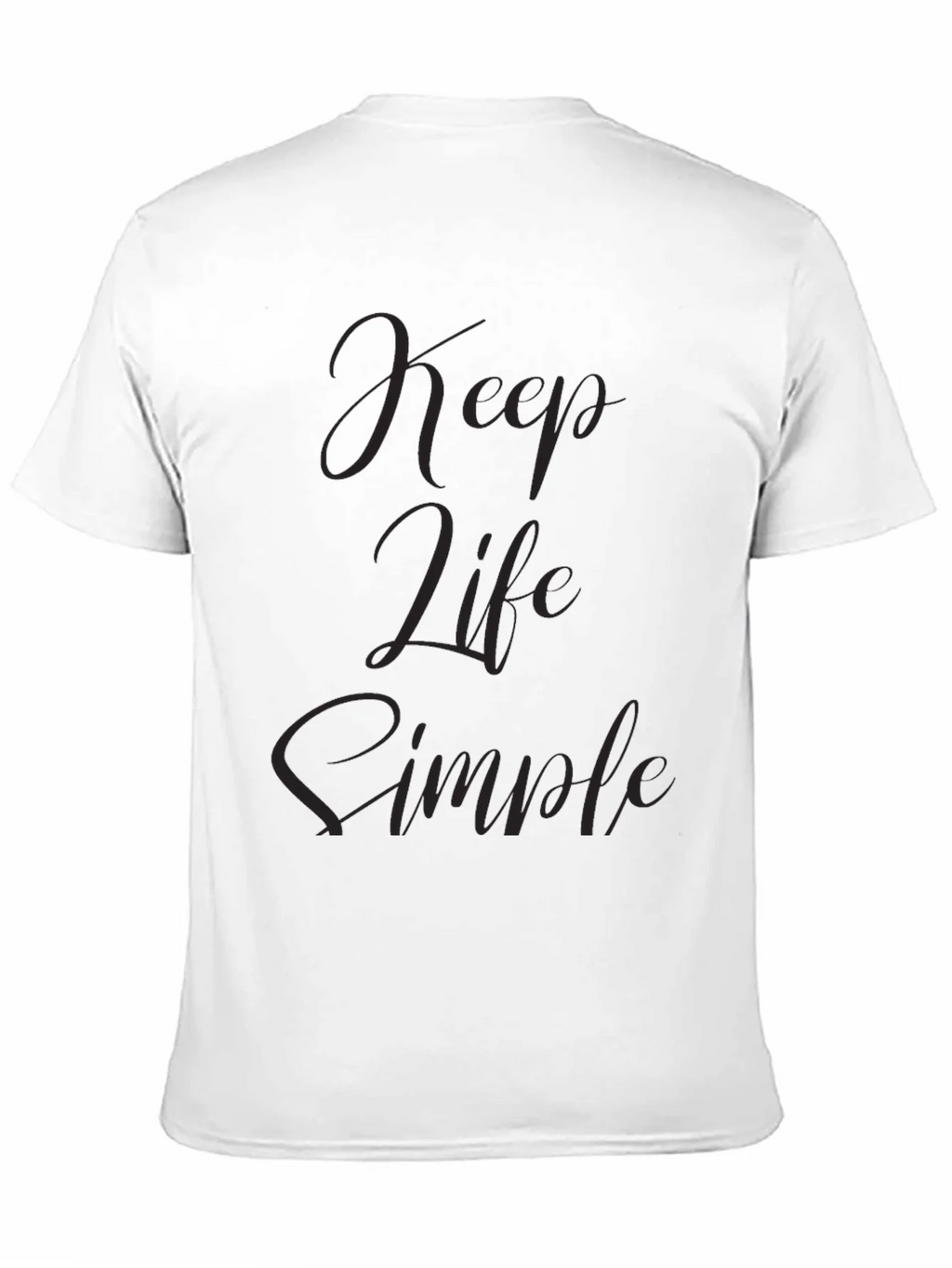 Keep Life Simple Black T-Shirt product image 10