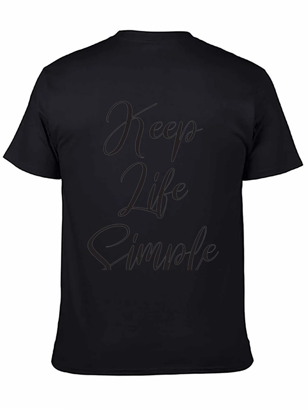 Keep Life Simple Black T-Shirt product image 4