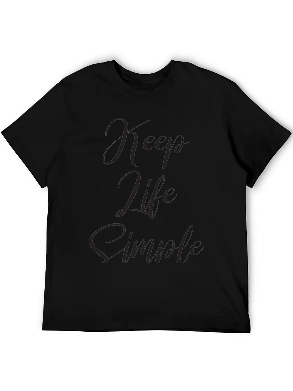 Keep Life Simple Black T-Shirt product image 5