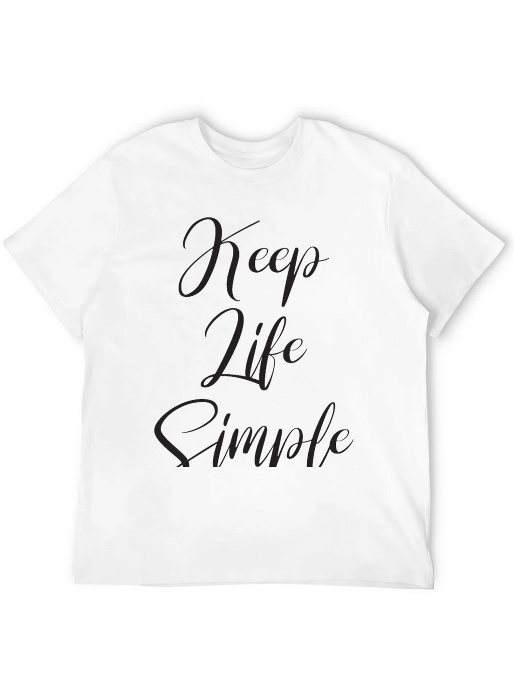 Keep Life Simple Black T-Shirt product image 11