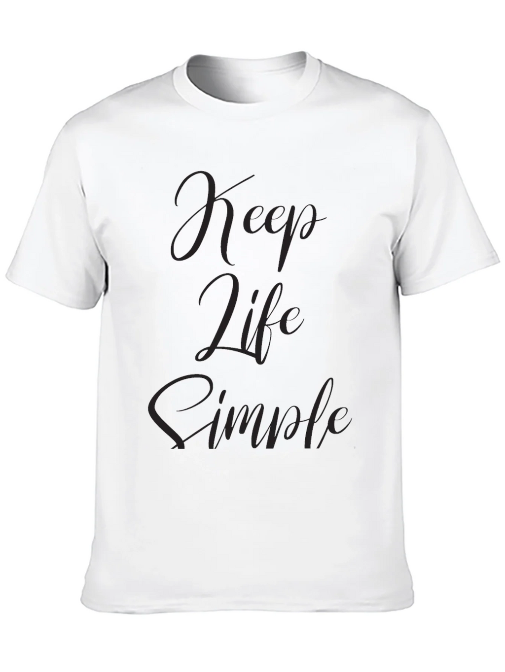 Keep Life Simple Black T-Shirt product image 9