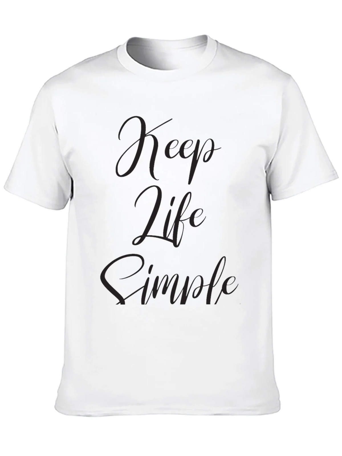 Keep Life Simple Black T-Shirt product image 9