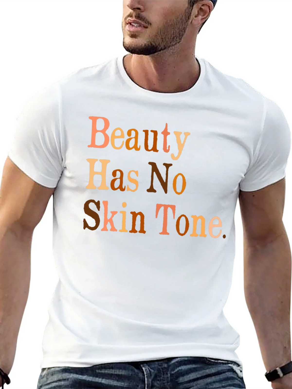 Beauty Has No Skin Tone Graphic T-Shirt product image 12