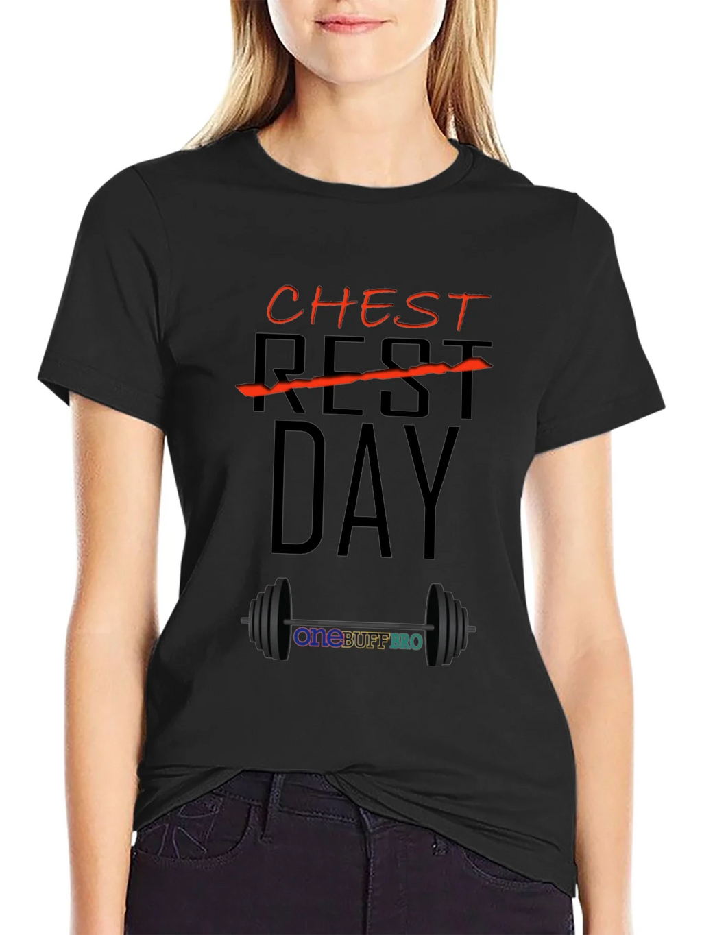 Chest Day T-Shirt - OneBuffBro Gym Apparel product image 2