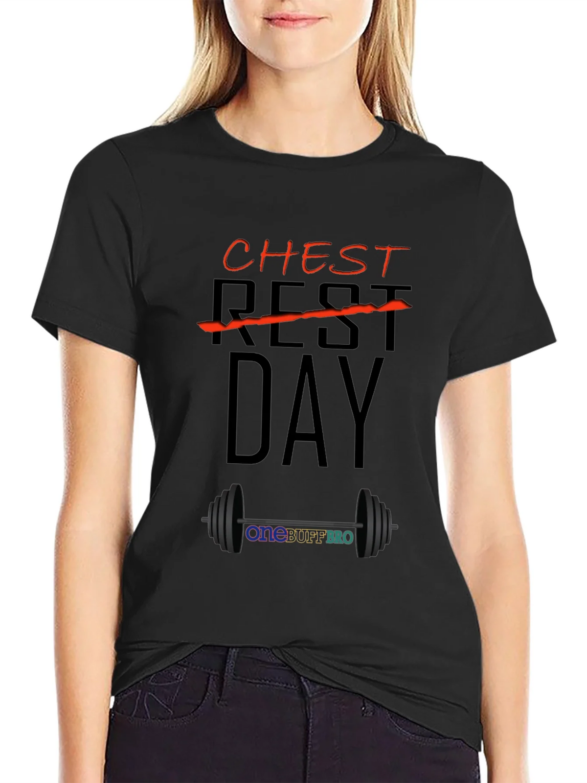 Chest Day T-Shirt - OneBuffBro Gym Apparel product image 2