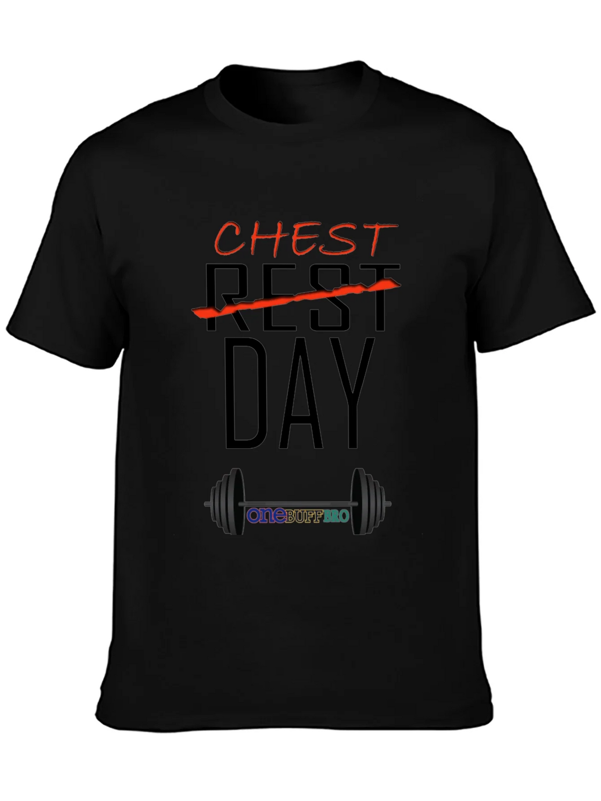 Chest Day T-Shirt - OneBuffBro Gym Apparel product image 3