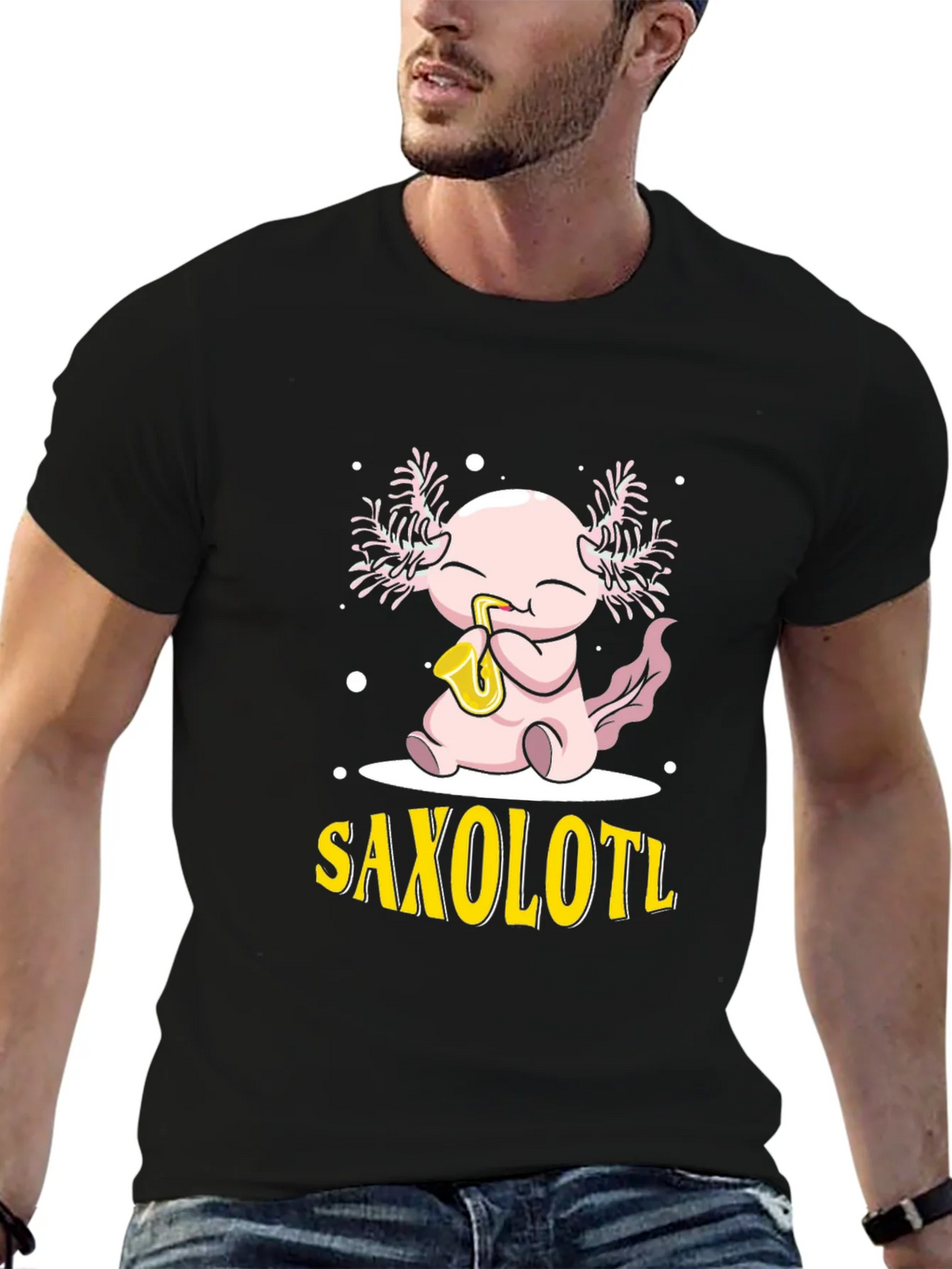 Saxolotl Axolotl Saxophone T-Shirt product image 6