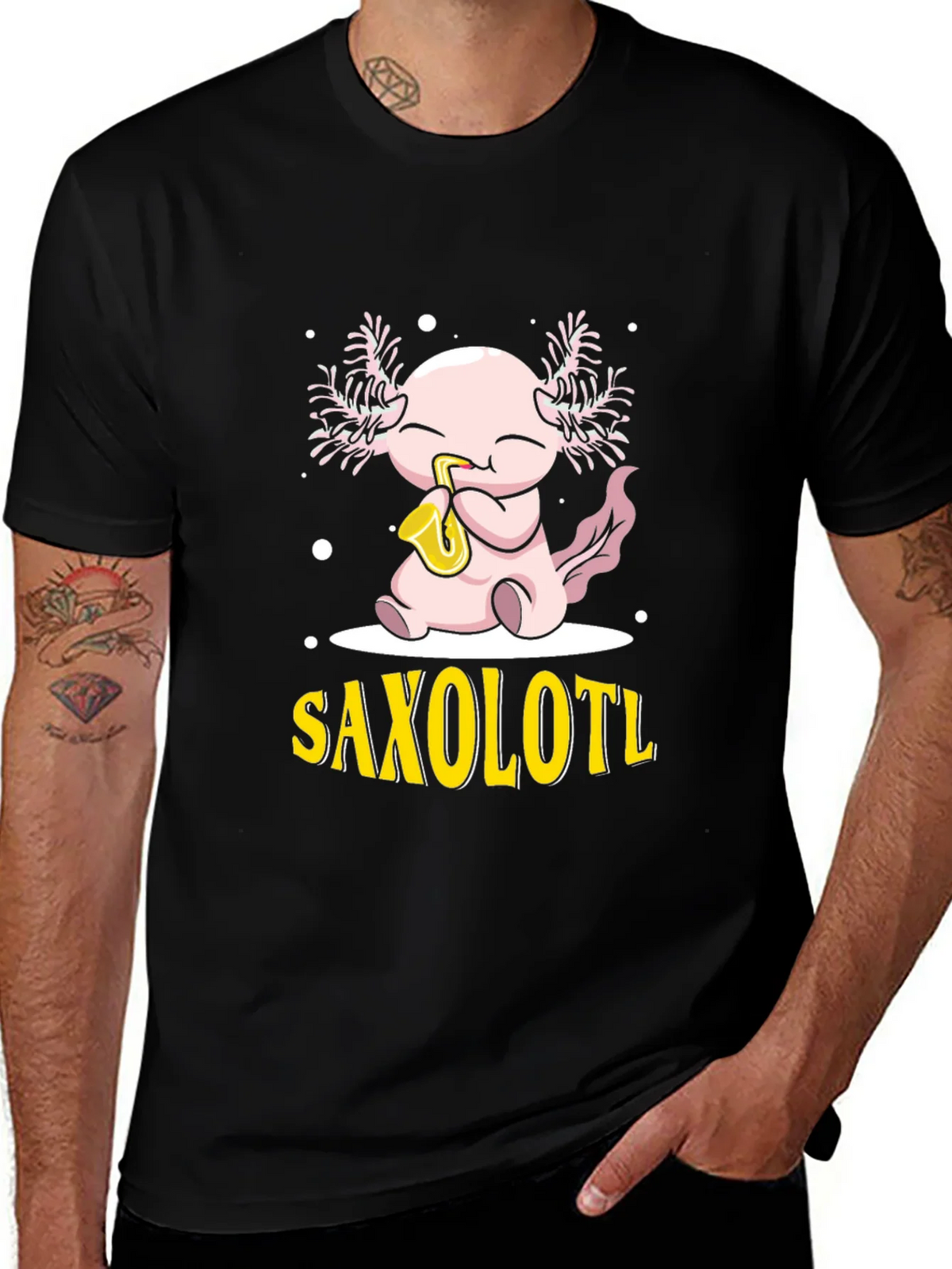 Saxolotl Axolotl Saxophone T-Shirt product image 1