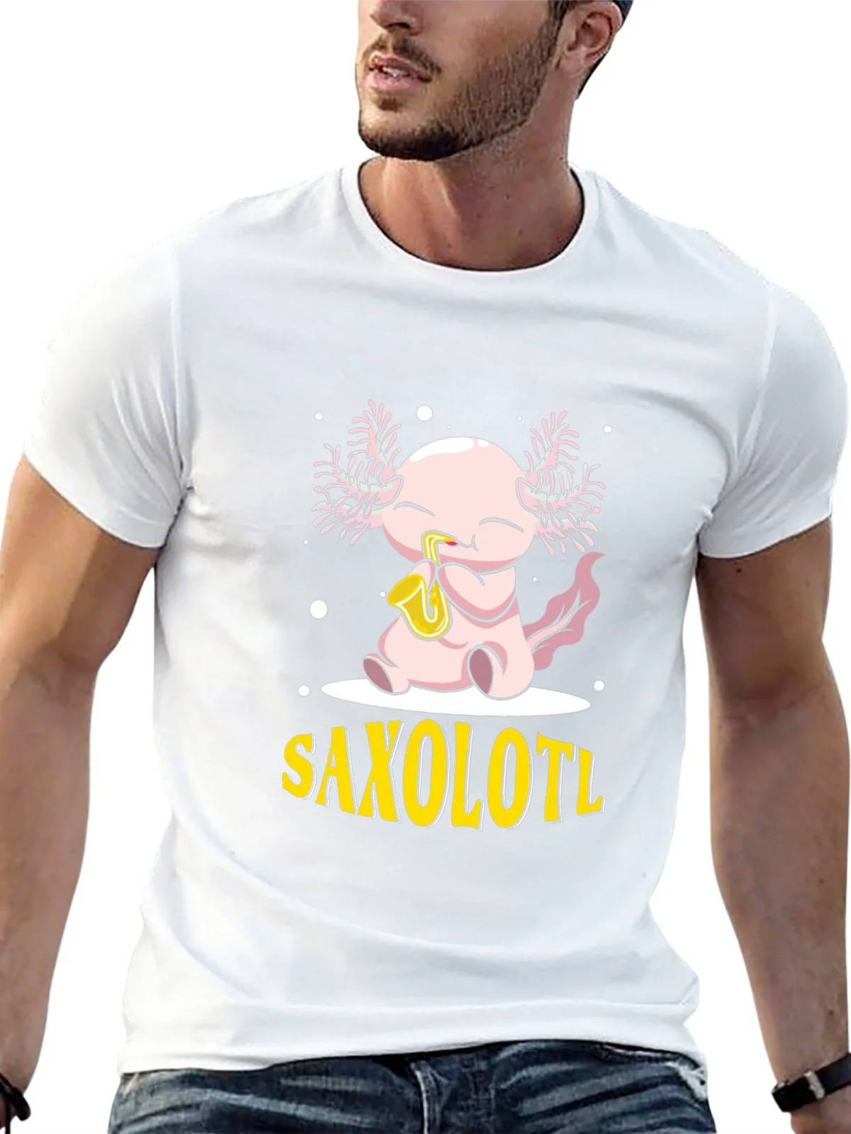 Saxolotl Axolotl Saxophone T-Shirt product image 12