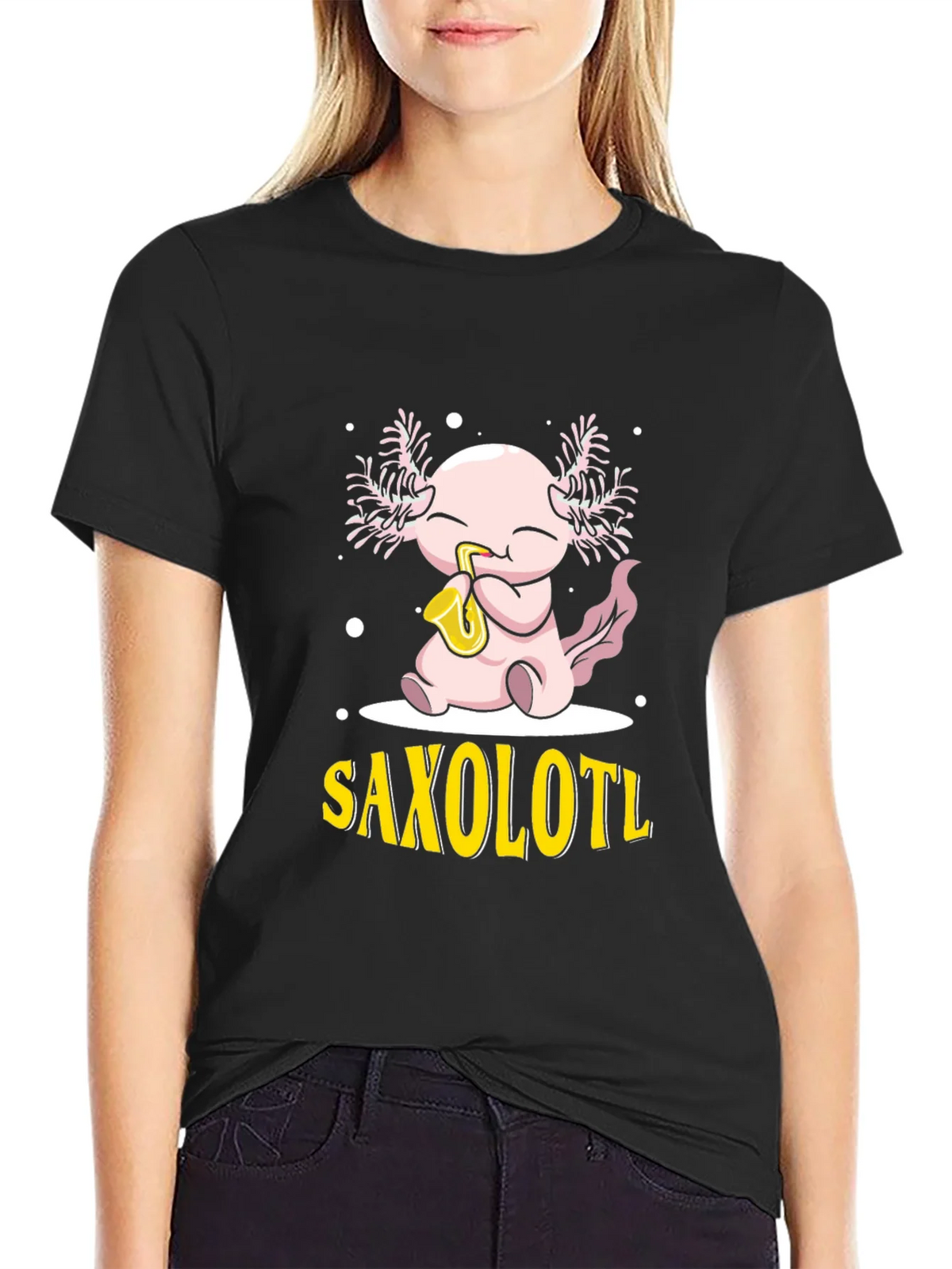 Saxolotl Axolotl Saxophone T-Shirt product image 2