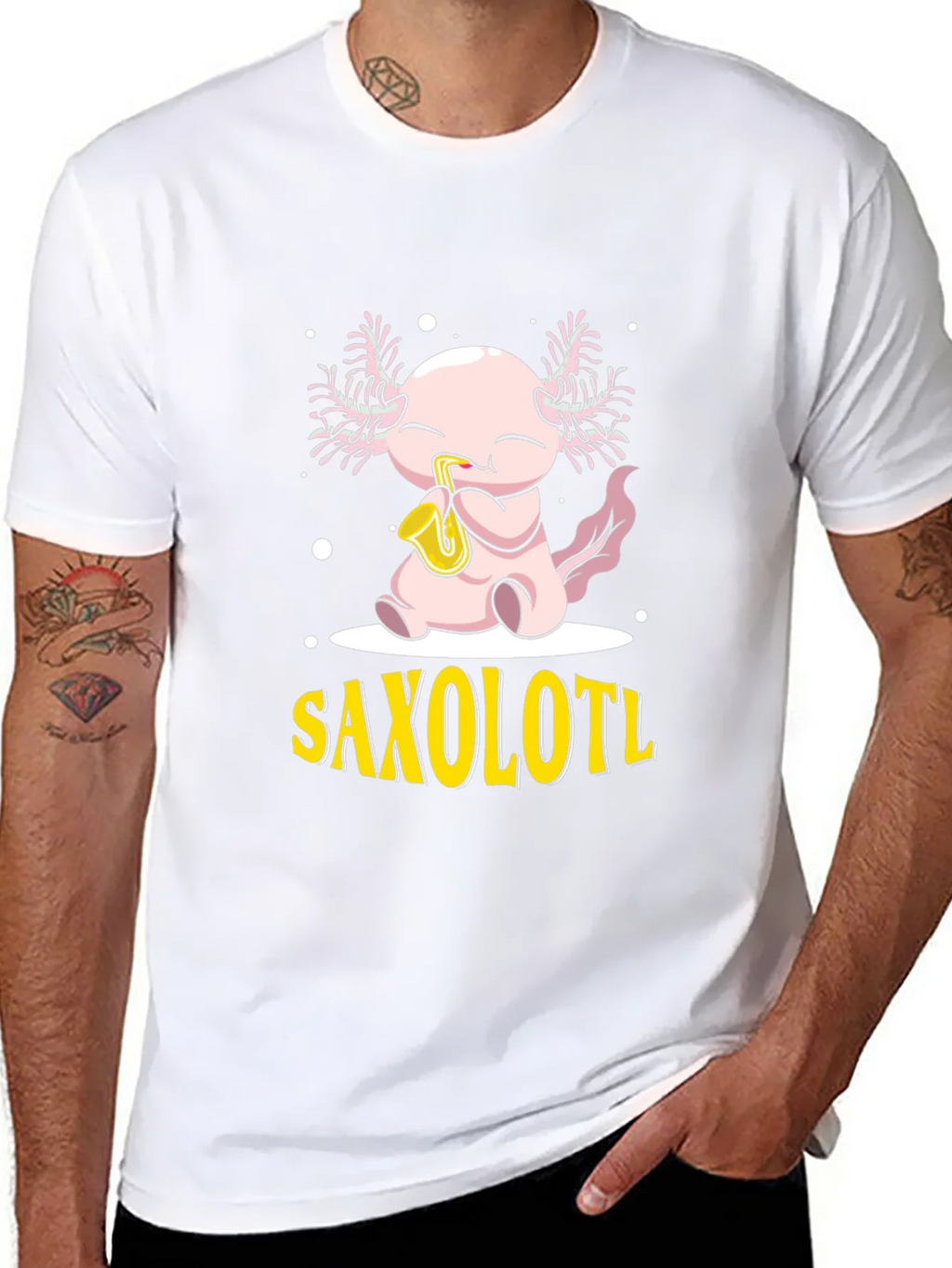 Saxolotl Axolotl Saxophone T-Shirt product image 7
