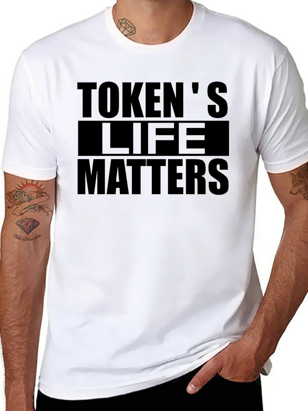 Tokens Life Matters Graphic T-Shirt - Black product image 4