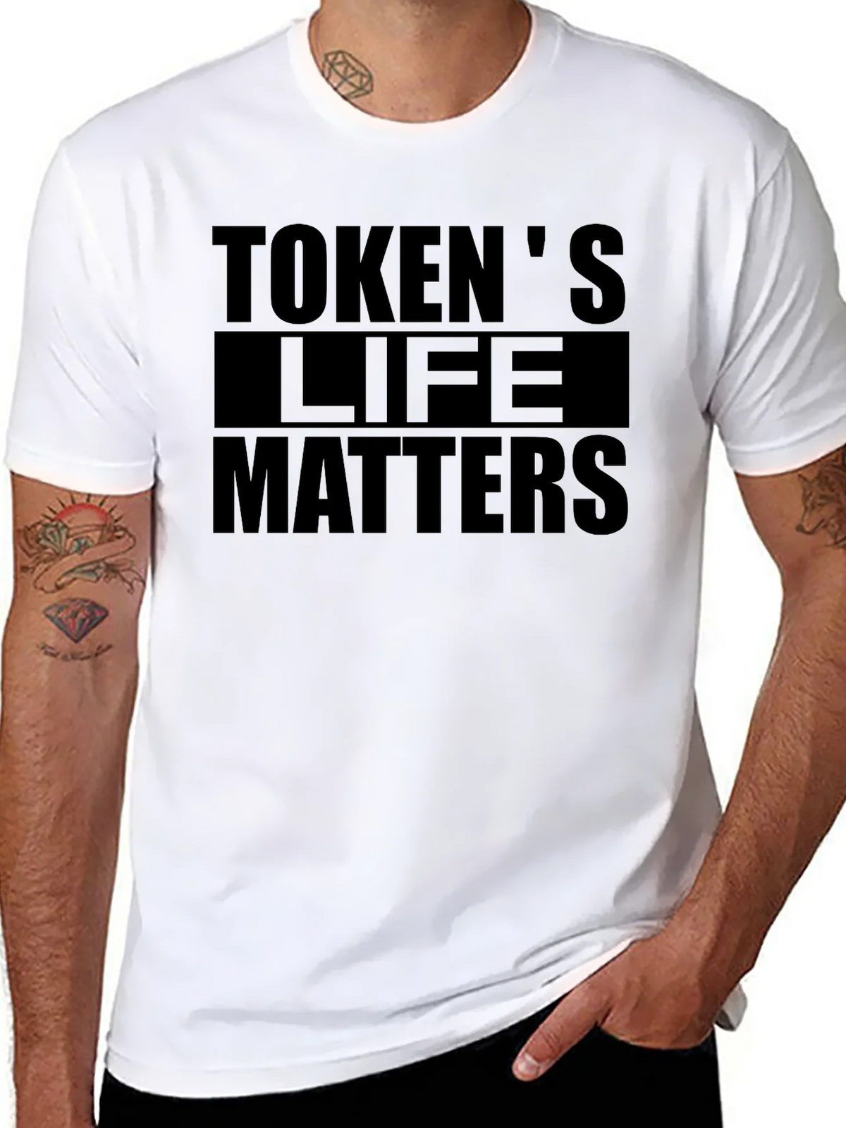 Tokens Life Matters Graphic T-Shirt - Black product image 4