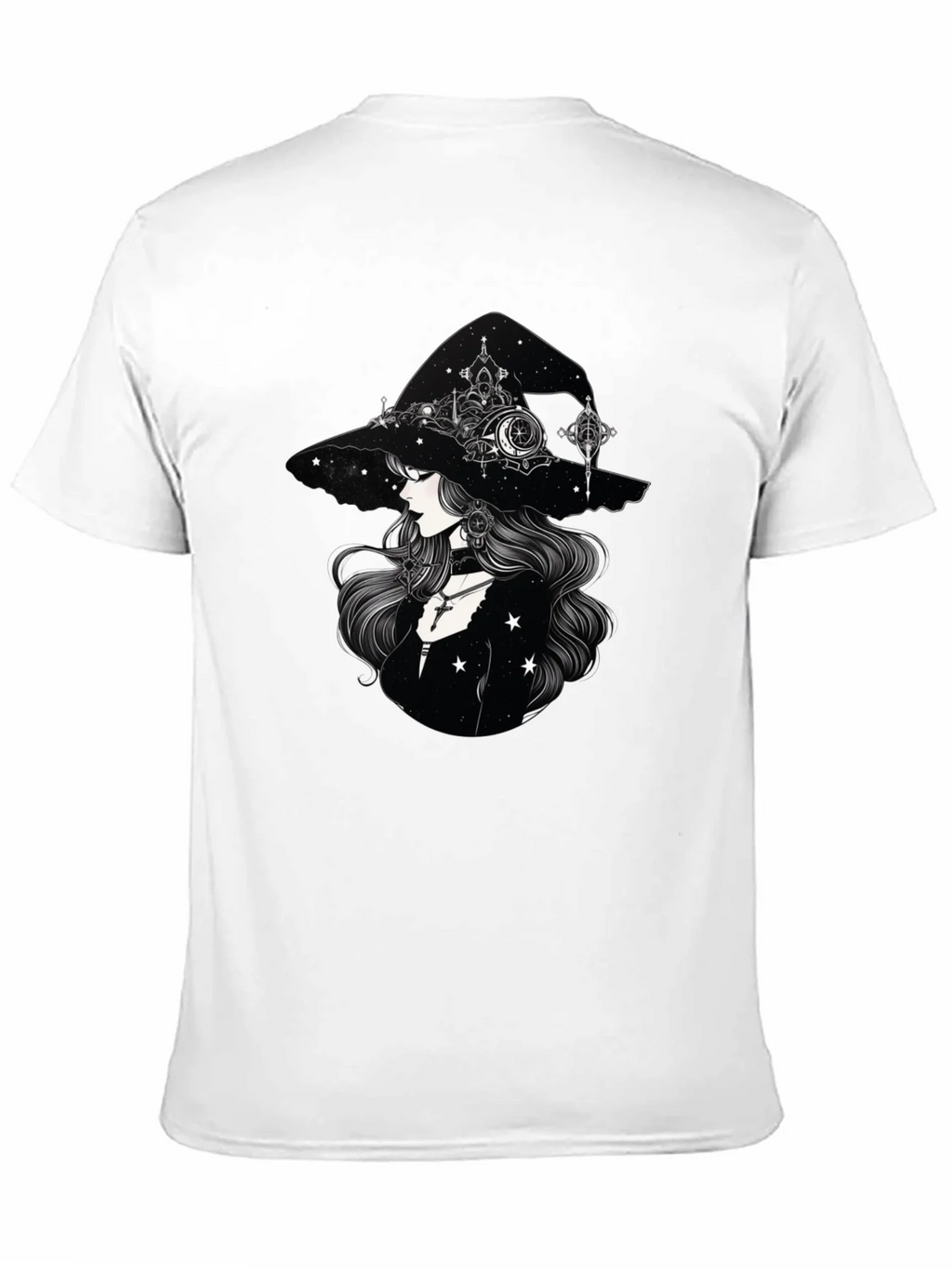 Celestial Witch Graphic Tee - Black Cotton Shirt product image 10