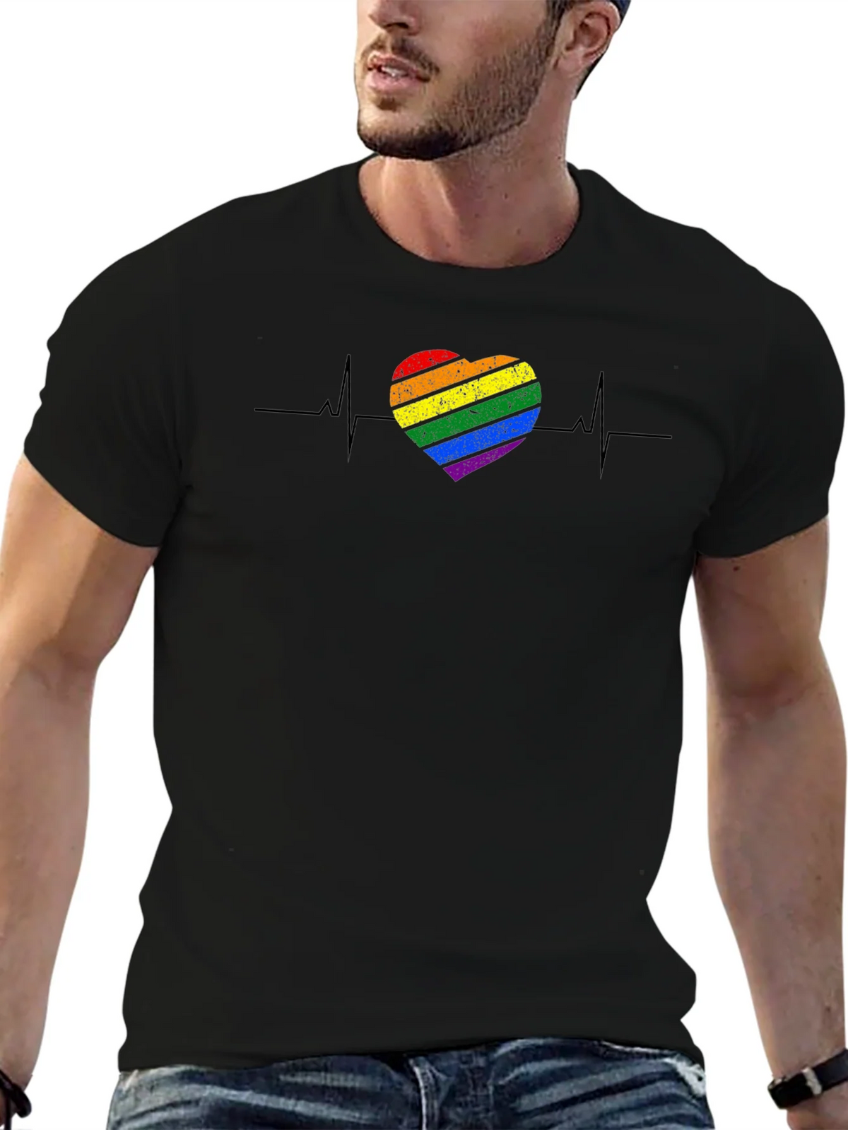 Pride Heartbeat T-Shirt - LGBTQ+ Love & Equality Tee product image 6