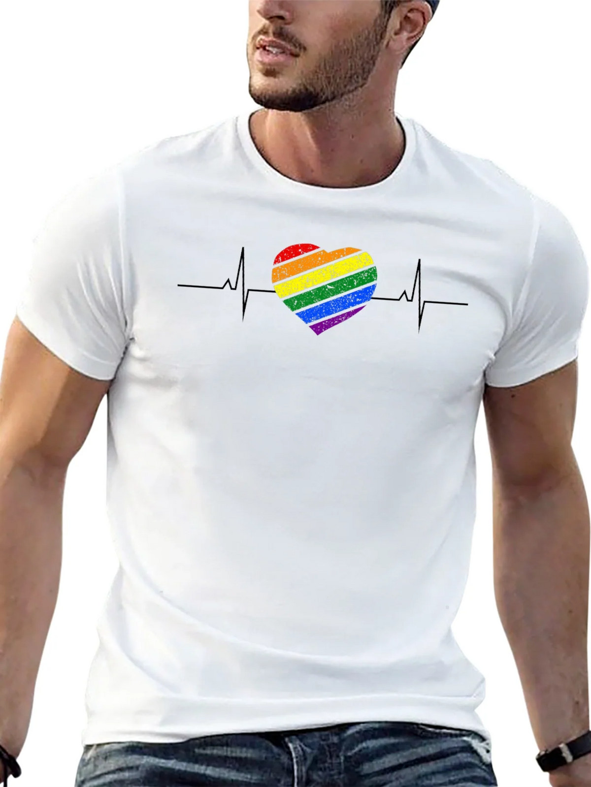 Pride Heartbeat T-Shirt - LGBTQ+ Love & Equality Tee product image 12