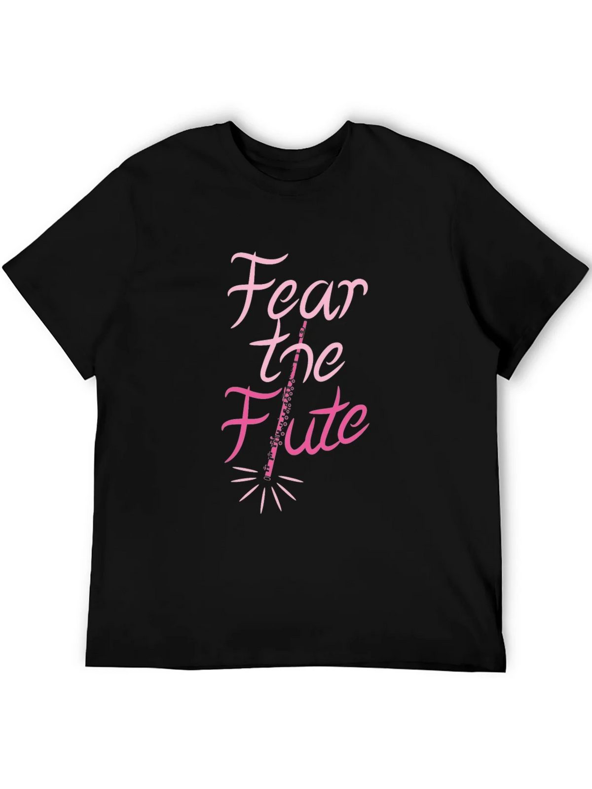 Fear the Flute Black T-Shirt Musician Gift product image 5