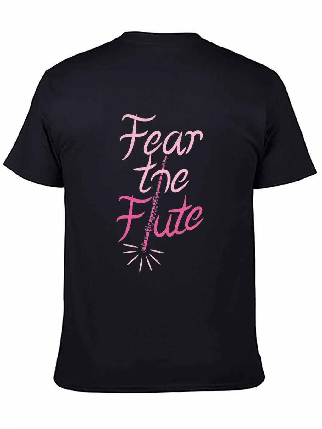 Fear the Flute Black T-Shirt Musician Gift product image 4