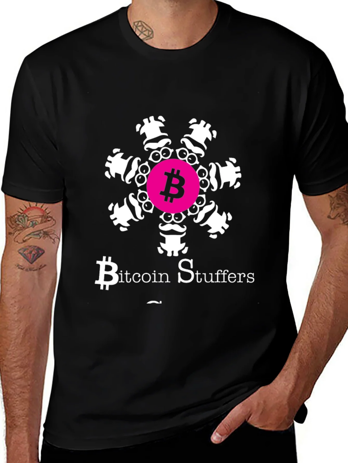 Bitcoin Stuffers Funny Graphic Tee product image 1