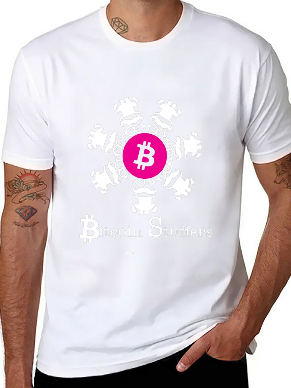 Bitcoin Stuffers Funny Graphic Tee product image 7