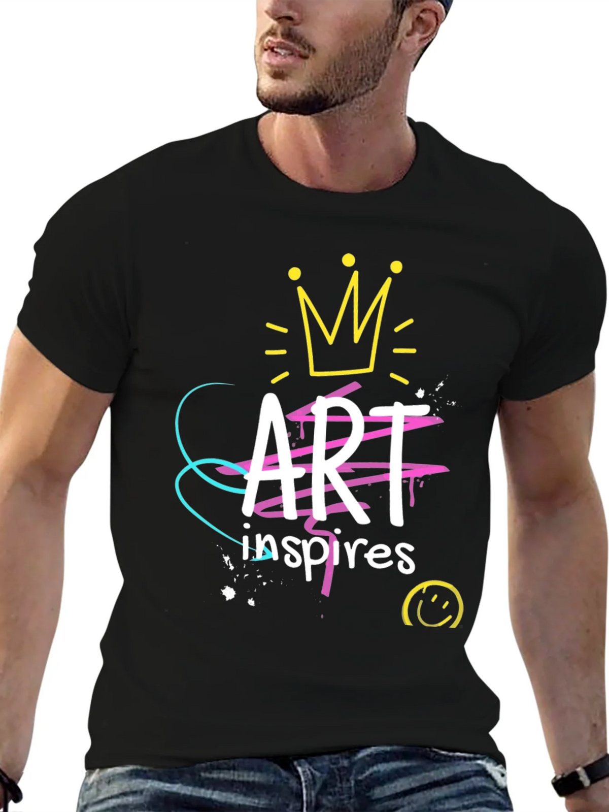 Art Inspires Black Graphic Tee product image 4