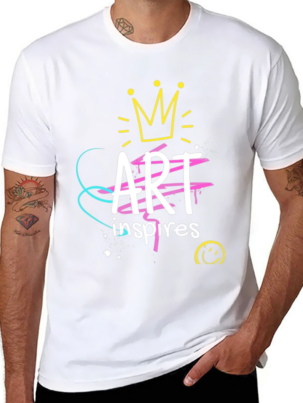 Art Inspires Black Graphic Tee product image 5
