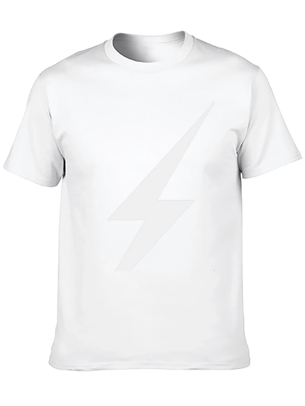 Lightning Bolt Graphic Tee - Sleek Black Cotton T-Shirt product image 9