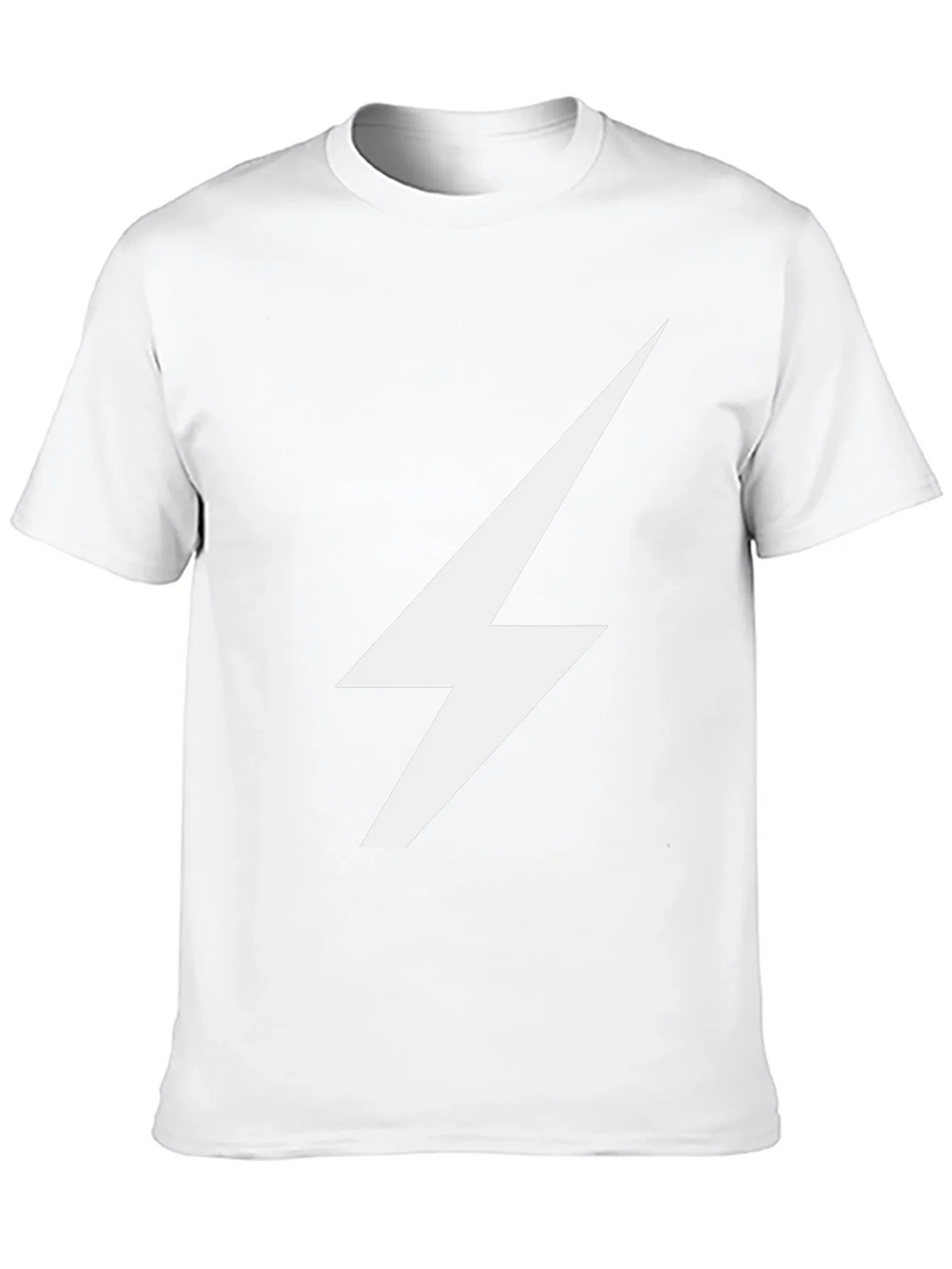Lightning Bolt Graphic Tee - Sleek Black Cotton T-Shirt product image 9