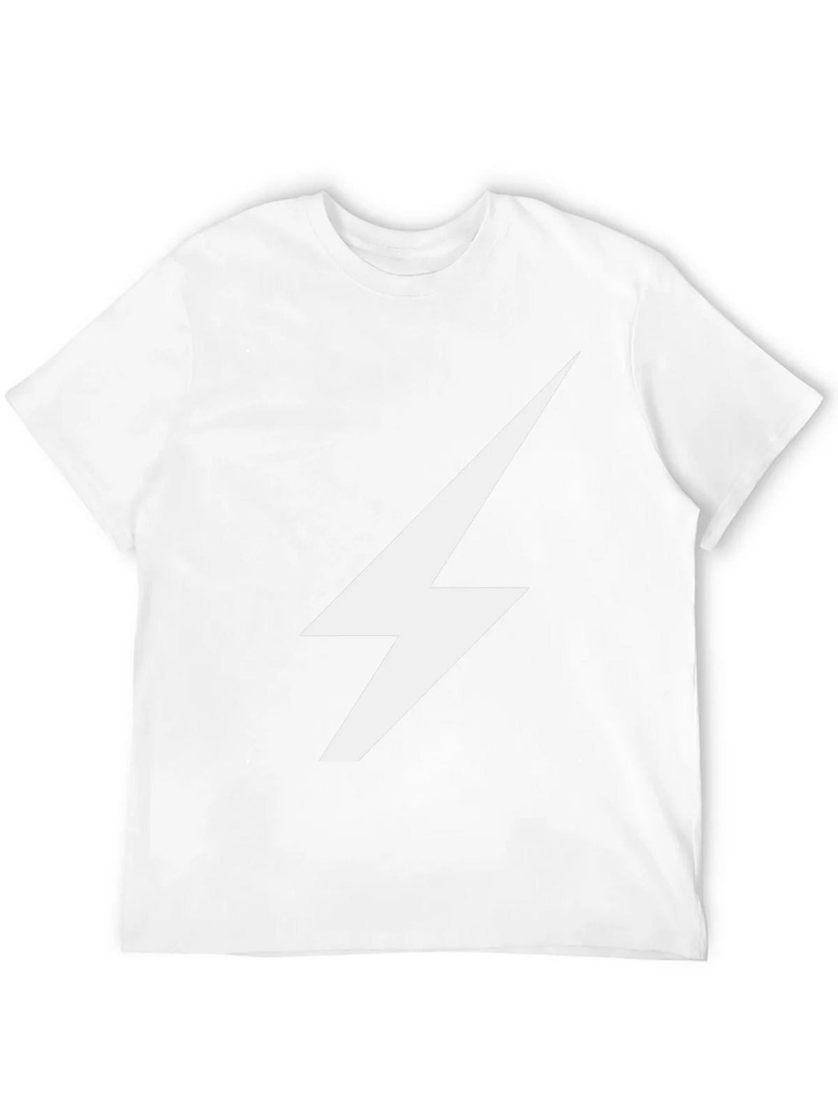 Lightning Bolt Graphic Tee - Sleek Black Cotton T-Shirt product image 11