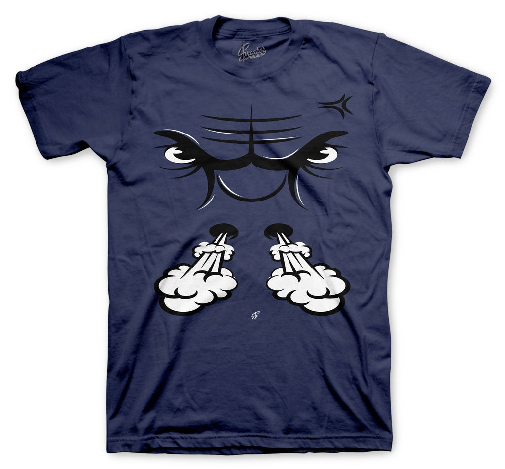Retro 3 Midnight Navy Raging Face  Shirt