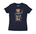 Womens -Midnight Navy 3 Cheers Bear Shirt