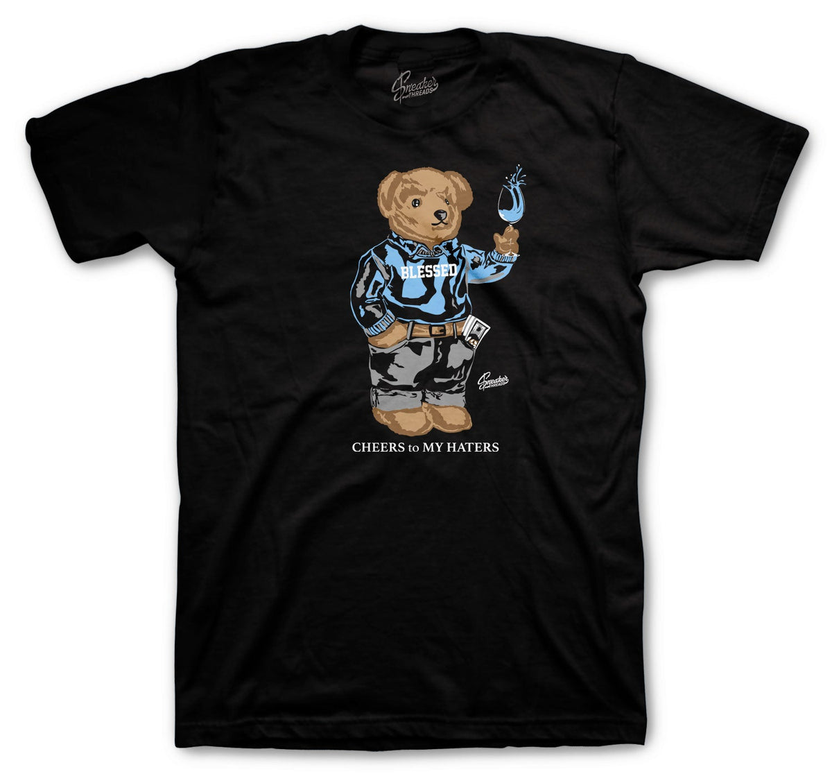 Retro 1 University Blue Cheers Bear Shirt