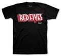Retro 5 Raging Bull Red Fives Shirt